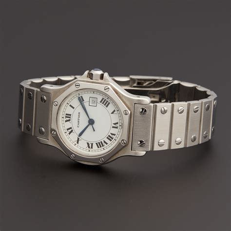 cartier santos octagon watch price|cartier santos octagon automatic movement.